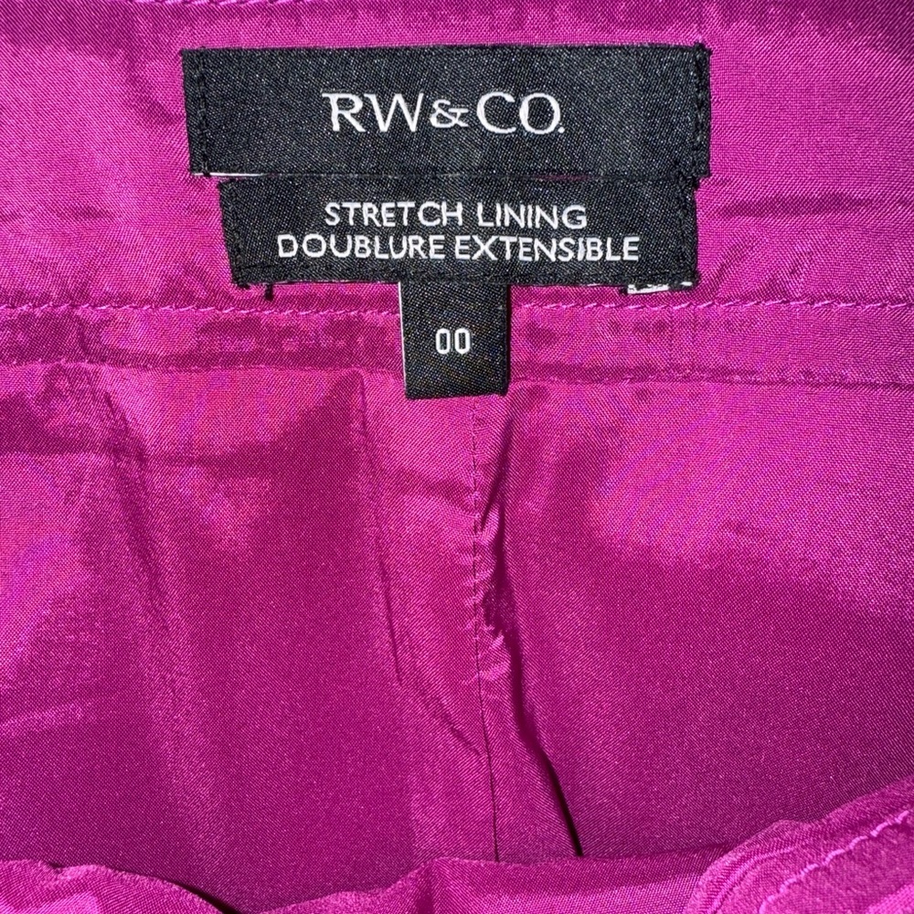 RW&CO Stretch Women's Pencil Skirt in Rich Purple Size 00 Business Casual - Picture 2 of 10